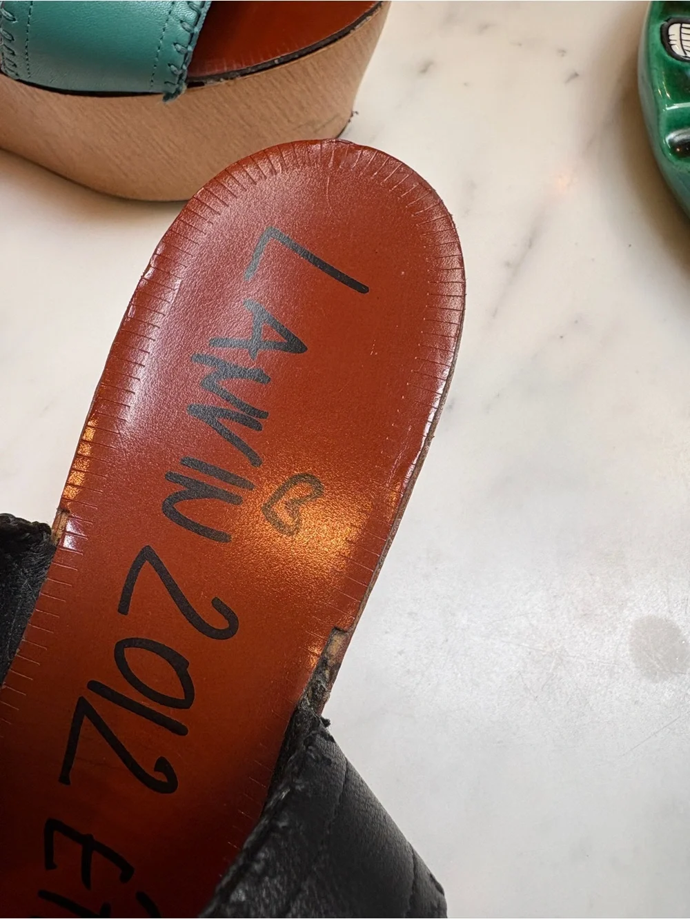 Lanvin Ete 2012 colorblock platform sandals size 39